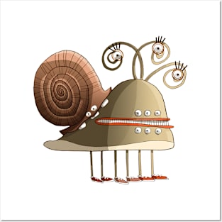 snail monster Posters and Art